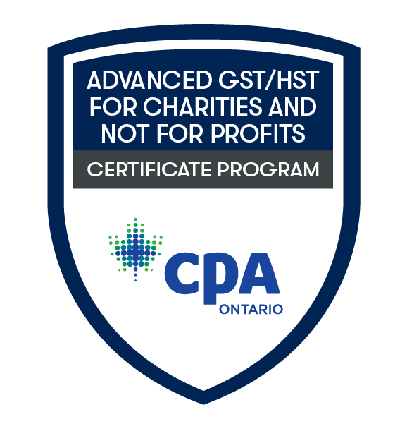 Advanced GST/HST for Charities Badge