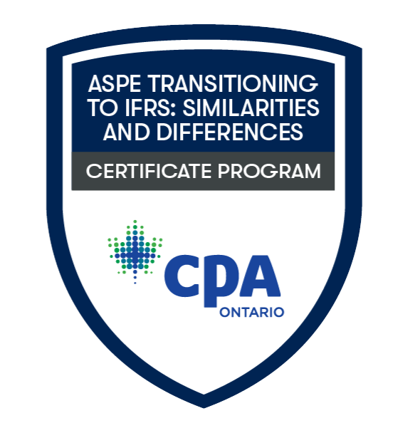 ASPE Transitioning to IFRS Badge